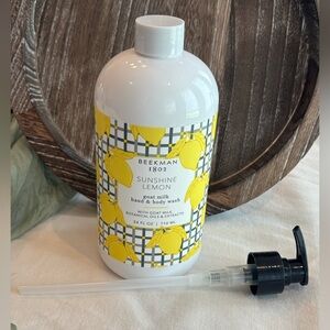 Beekman 1802 Sunshine Lemon Goat Milk Hand & Body Wash 24 fl oz